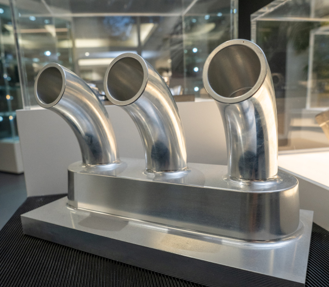 Complex precision-machined component used in NCMT CNC training programme to address real-world manufacturing challenges and process optimisation.