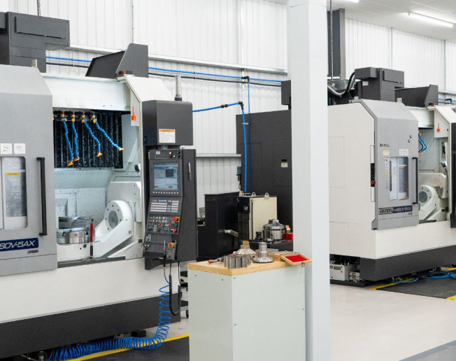 card---benefits Okuma 5-axis machining centres installed at customer facility, delivering high-precision CNC manufacturing capability supported by NCMT